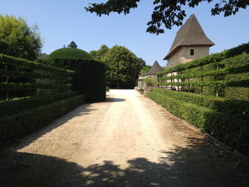 Jardins du château de Losse - Pleaching de charmes © Lescanffmayer