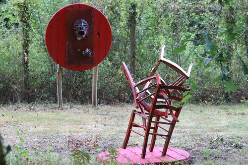 Le jardin littéraire de sculptures - Le Cri © propriétaires
