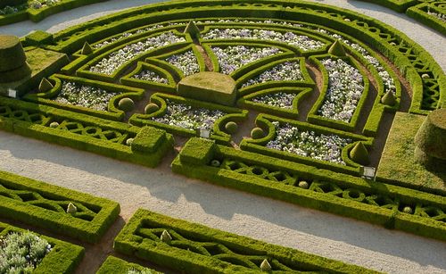 Vue sur les jardins © Fondation du château de Hautefort