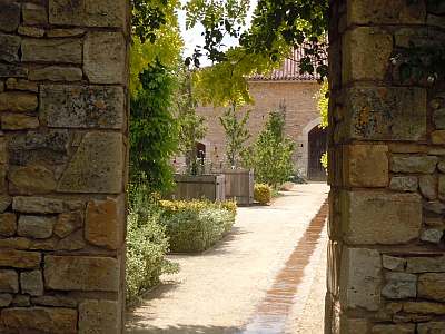 Vue sur le potager © DRAC - SB